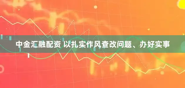 中金汇融配资 以扎实作风查改问题、办好实事