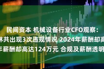 民间资本 机械设备行业CFO观察：昊志机电肖泳林共出现3次违规情况 2024年薪酬却高达124万元 合规及薪酬透明度存疑